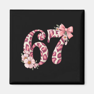 Süßes 67 Meme Nk Schleife Leopard Blumen Für Mädch Magnet