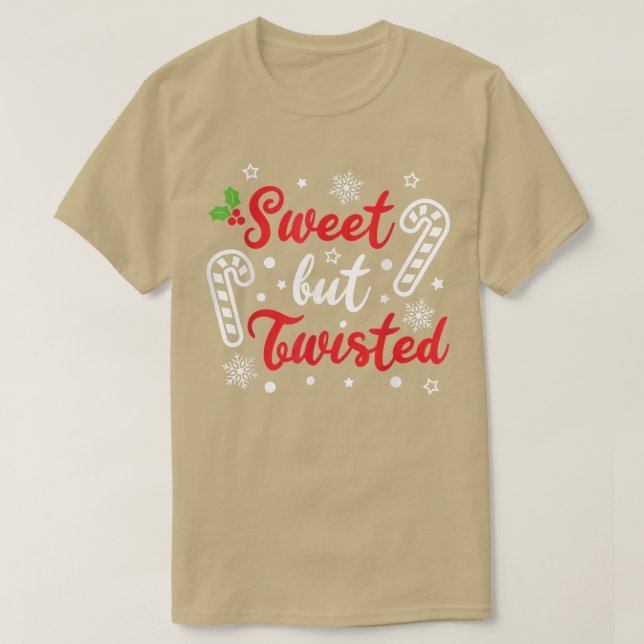 Süßes, aber dreckiges Weihnachtsfest Candy Cane Xm T-Shirt (Design vorne)