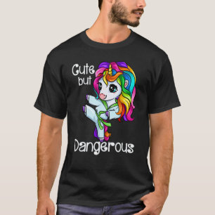 Süßes aber gefährliches lustiges Karate Einhorn Mä T-Shirt