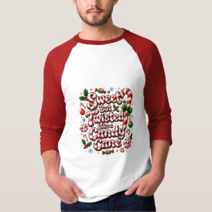 Süßes, aber verdrehtes Zuckerstangen-Design T-Shirt