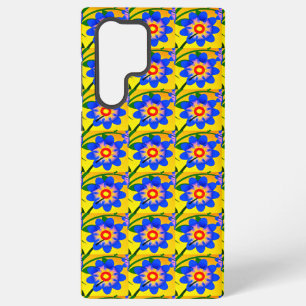 Süßes abstraktes Blumenmuster Samsung Galaxy Hülle