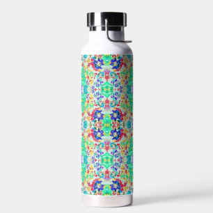 Süßes abstraktes Blumenmuster Trinkflasche