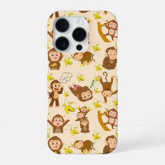 Süßes Affen-Muster-Handyhülle – Adorabler Affe D iPhone 16 Pro Hülle