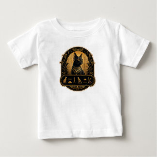 Süßes ägyptisches Pharaonen-Schwarzkatzen-T-Shirt Baby T-shirt