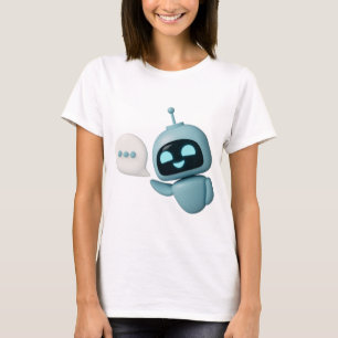Süßes AI-Roboter-T-Shirt – Ansprechendes futuristi T-Shirt