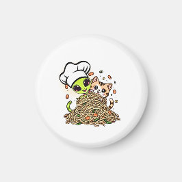 Süßes Alien-Koch-Kätzchen Magnet