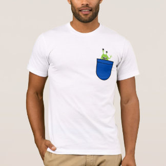 Süßes Alien-Taschen-Cartoon-Design T-Shirt