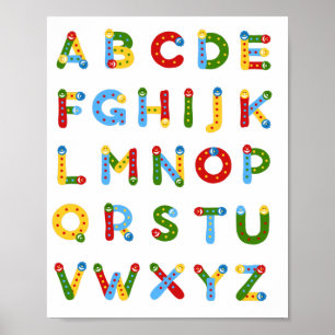 Süßes Alphabet Poster