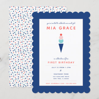 Süßes als Eiscreme Einladung