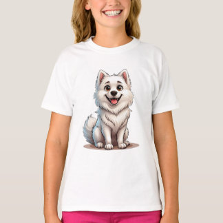 Süßes American Eskimo Hund Hund Mama Design T-Shirt