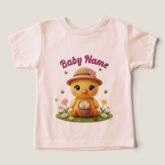 Süßes Amigurumi-Osterküken-Kinder-T-Shirt
