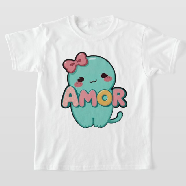 🐱Süßes Amor Kätzchen Kinder T-Shirt (Ablage )