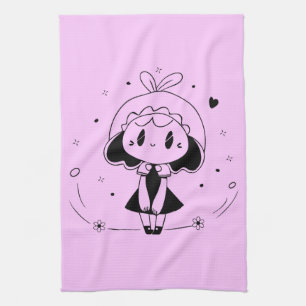 Süßes Anime-Mädchen Geschirrtuch