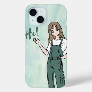 Süßes Anime-Mädchen "Hi!" iPhone-Hülle - Kawaii-Ha Case-Mate iPhone Hülle
