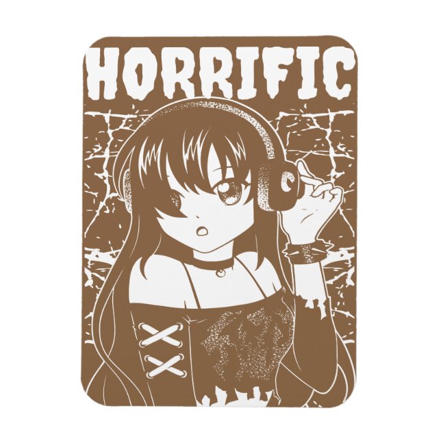 Süßes Anime-Mädchen  Magnet (Vertikal)