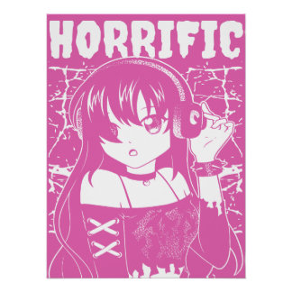 Süßes Anime-Mädchen  Poster