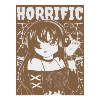 Süßes Anime-Mädchen  Poster