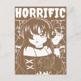 Süßes Anime-Mädchen  Postkarte