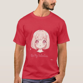Süßes Anime-Mädchen - Sei Mein Valentins-T-Shirt T-Shirt