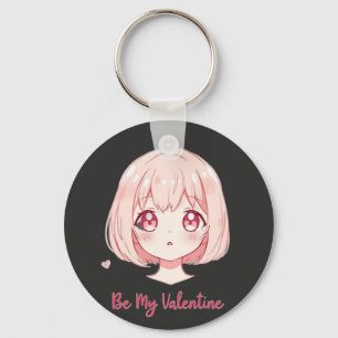 Süßes Anime-Mädchen - Sei-mein-Valentinstag-T-Shir Schlüsselanhänger