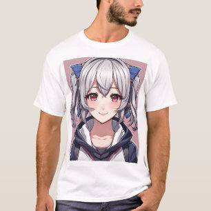 süßes Anime-Mädchen T-Shirt