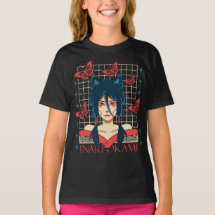 Süßes Anime-Schmetterling-Mädchen-T-Shirt   Japani T-Shirt