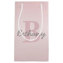 Süßes anpassbares rosa Monogramm und Ihr Name in S