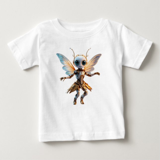 Süßes Ant-Mädchen Tanzroboter-Pixie Baby T-shirt (Vorderseite)