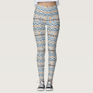 Süßes Aquarell-Aztek-Muster Leggings