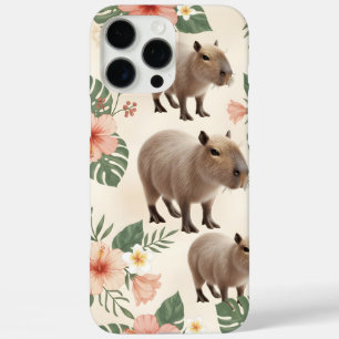 Süßes Aquarell-Capybara-Nahtloses Muster iPhone 16 Pro Max Hülle