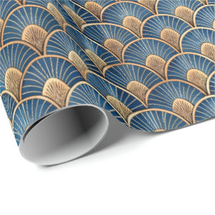 Süßes Art Deco-Fliesenmuster Geschenkpapier