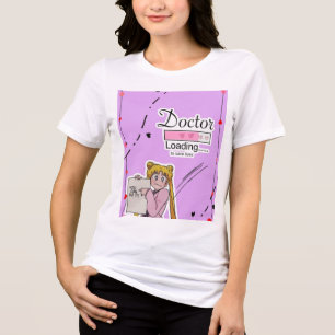 Süßes Arzt Anime Ästhetik T-Shirt Kawaii Medic Tri-Blend Shirt