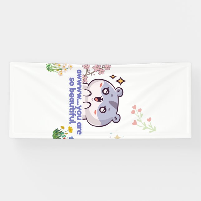 Süßes ästhetisches Hamster-Banner Banner (Horizontal)