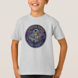 Süßes Astronaut Katzen Weltraum Design Sternenreis T-Shirt