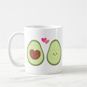 Süßes Avocado-Paar verliebt, meine andere Hälfte Tasse