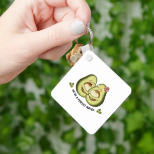 Süßes Avocado-Paar "Wir sind ein perfektes Match" Schlüsselanhänger
