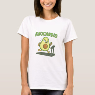 Süßes Avocardio lustiges Fitness-T-Shirt für Fraue T-Shirt