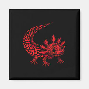 Süßes Axolotl-Herz Kinder Männer Frauen Valentinst Magnet