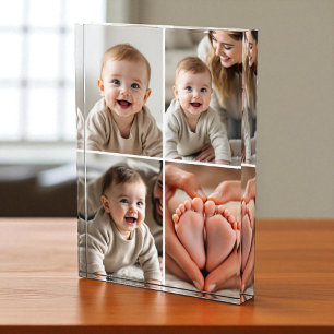Süßes Baby 4 Foto-Collage Bild Foto-Block Fotoblock