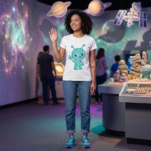 Süßes Baby-Alien-Weltraum-Monster T-Shirt