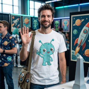 Süßes Baby-Alien-Weltraum-Monster T-Shirt