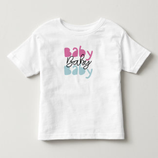 Süßes "Baby Baby Baby"-Grafik-T-Shirt für Kleinkin Kleinkind T-shirt