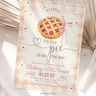 Süßes Baby-Baby-Shower-Einladung Mädchen Herbst Th Einladung