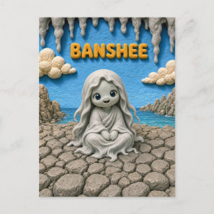 Süßes Baby-Banshee, Mythisch Postkarte