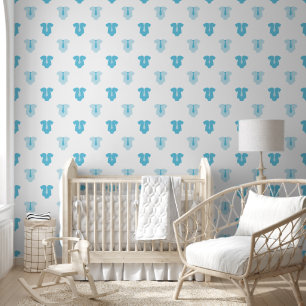 Süßes Baby Boy Blue Mode Muster Kinderzimmer Tapete