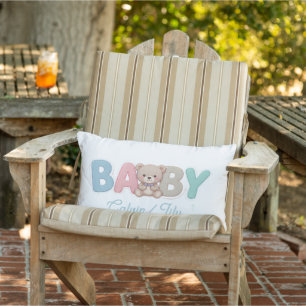 Süßes Baby Custom Typography-Kleine Hand, großer T Kissen Für Draußen