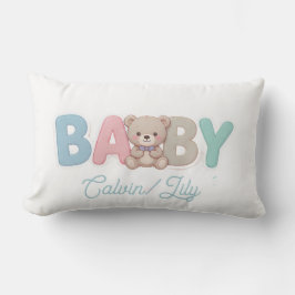 Süßes Baby Custom Typography-Kleine Hand, großer T Kissen Für Draußen