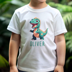 Süßes Baby-Dinosaurier personalisiert Baby T-shirt