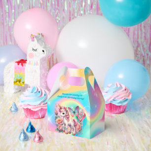 Süßes Baby-Einhorn erste Geburtstag anpassbar Geschenkschachtel