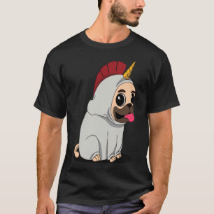 Süßes Baby Einhorn Mops Hund 501 T-Shirt